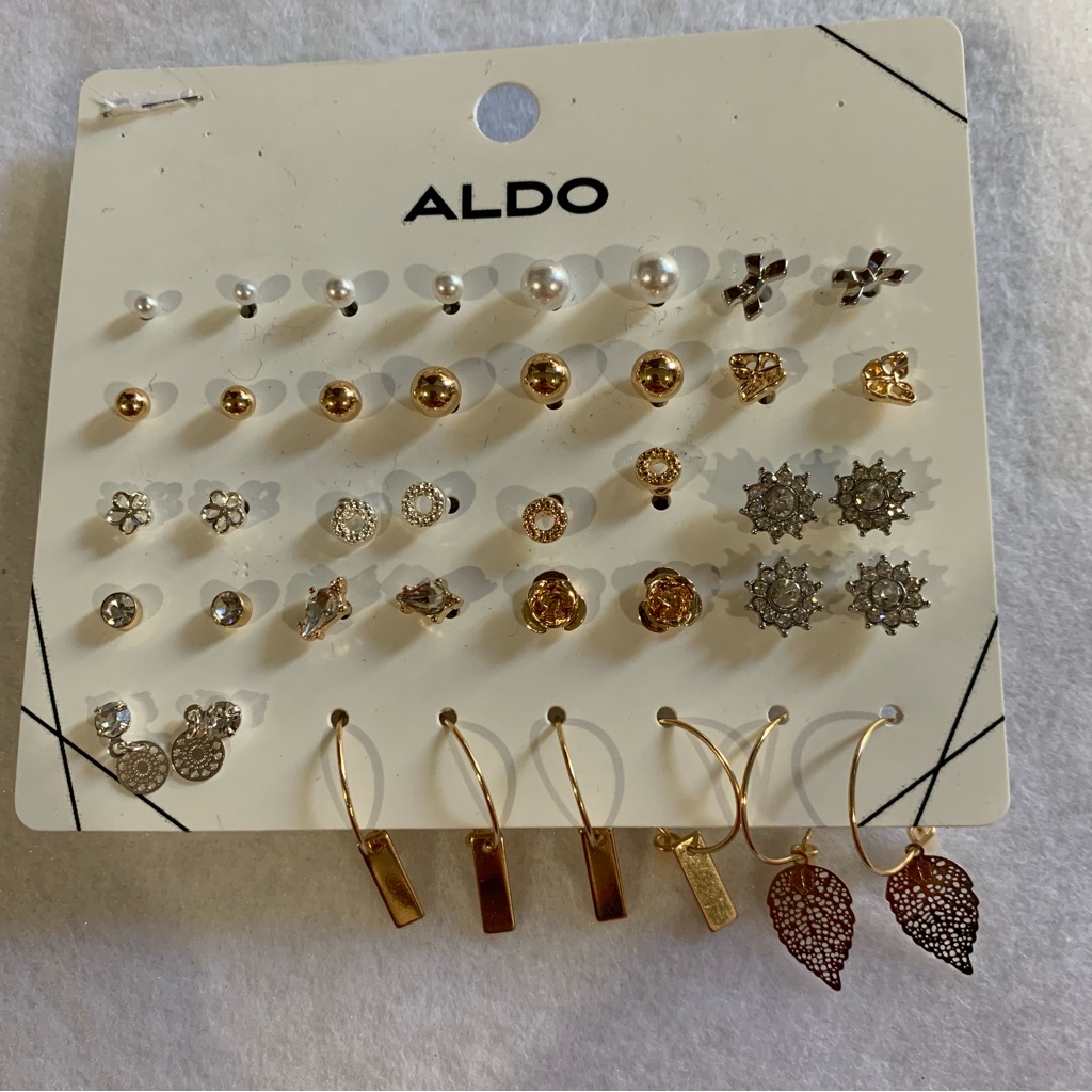 Aldo- Gold & Silver Plated Stud Earrings